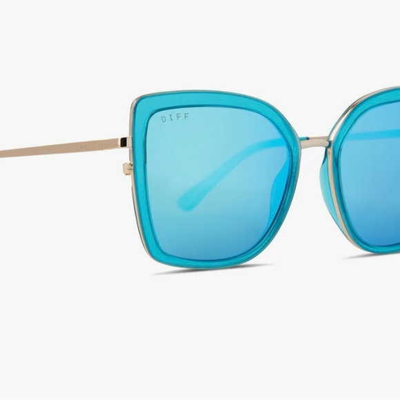 DIFF sunglasses oversized cateye turquoise Clarisse - Picture 10 of 16